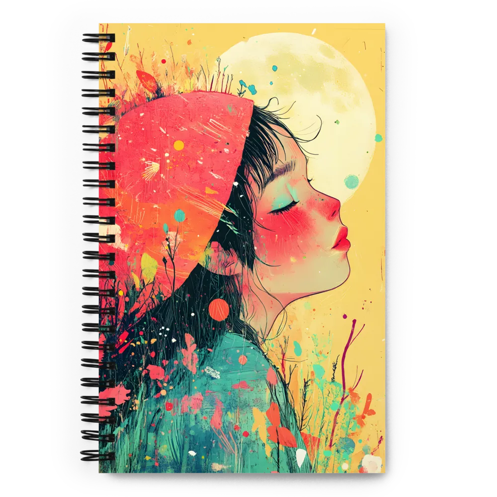 Whispers of Nature: A Dreamy Portrait | Spiral Notebook