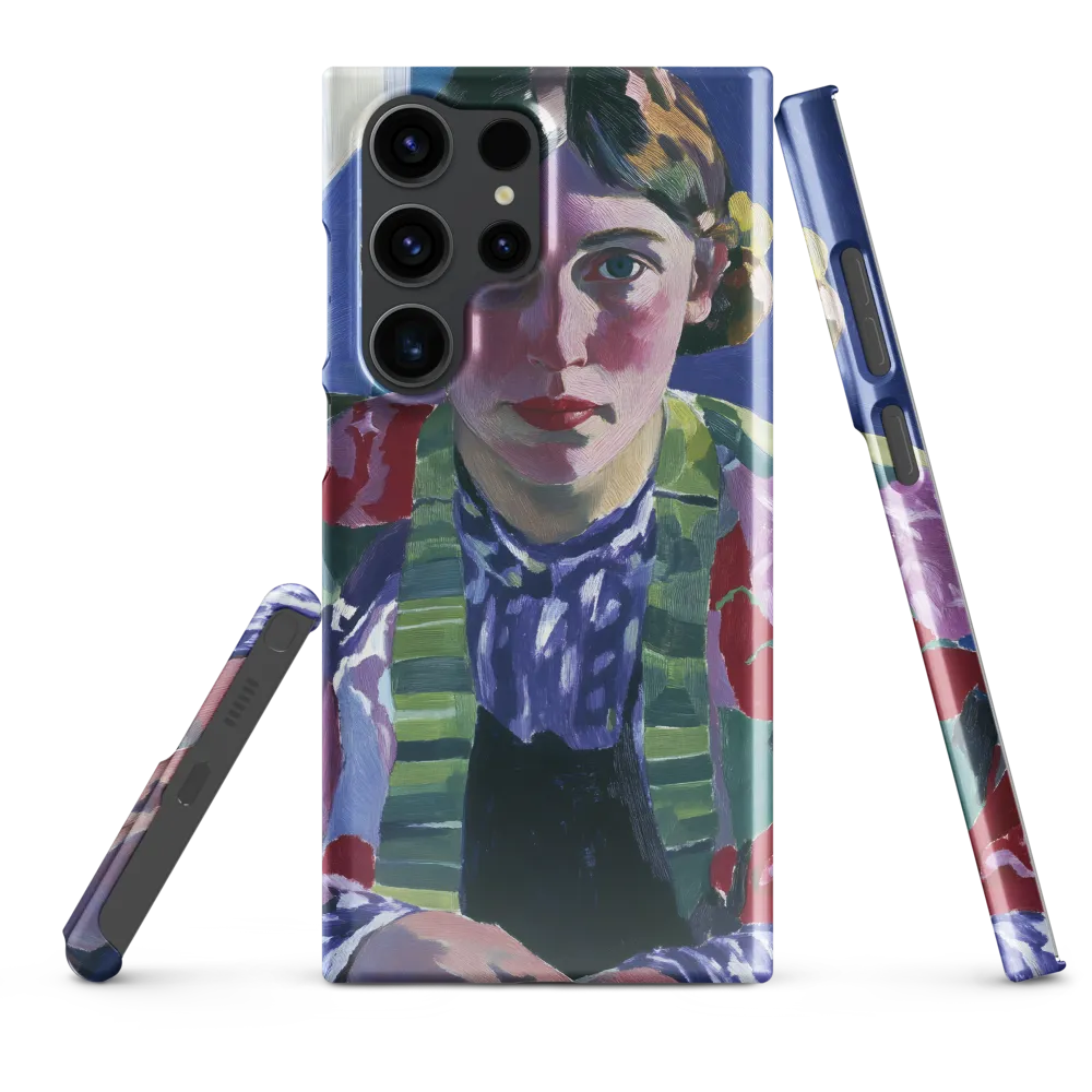 Vibrant Gaze: A Modernist Portrait
