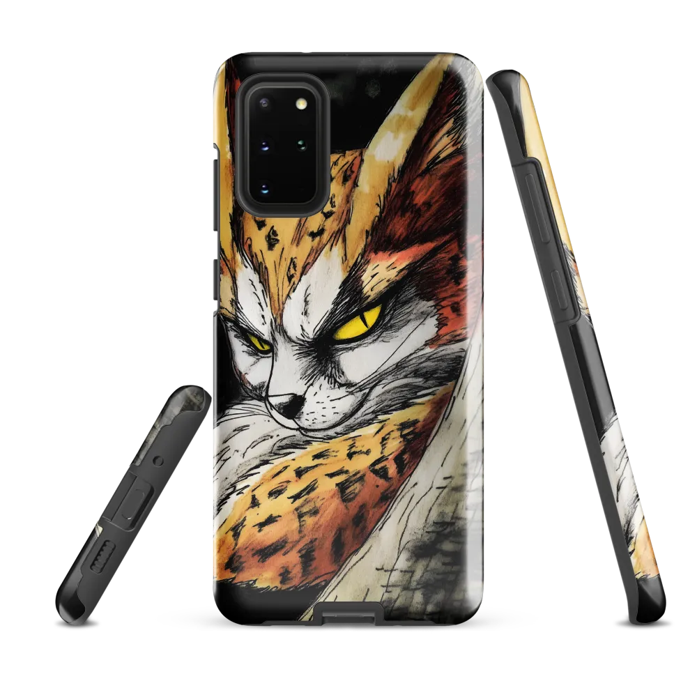 Fierce Gaze of the Wild Cat