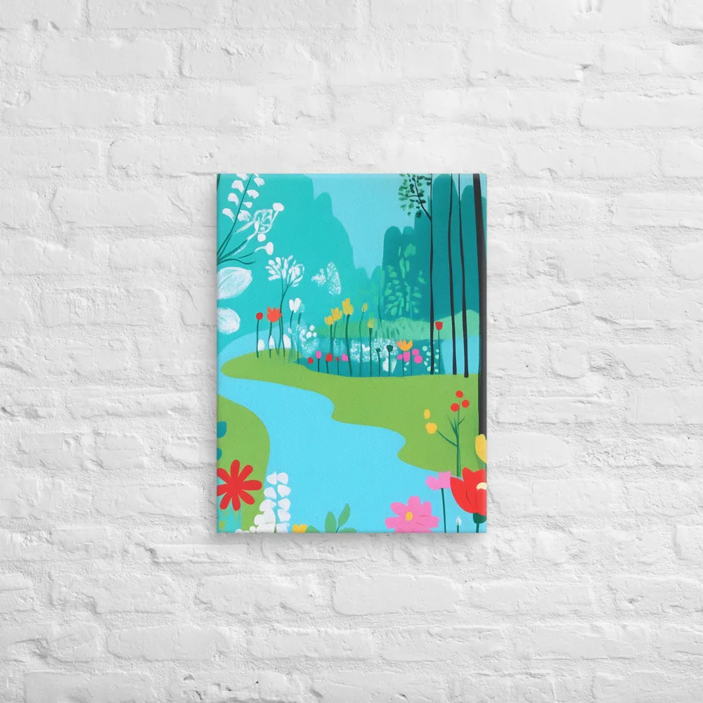 Whispers of Spring: A Colorful Retreat | Canvas | 18″×24″
