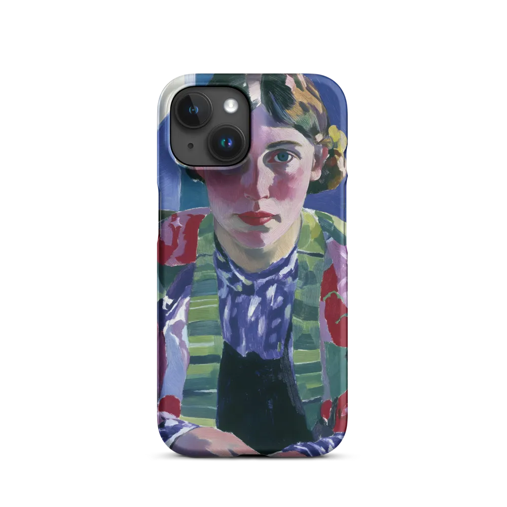 Vibrant Gaze: A Modernist Portrait