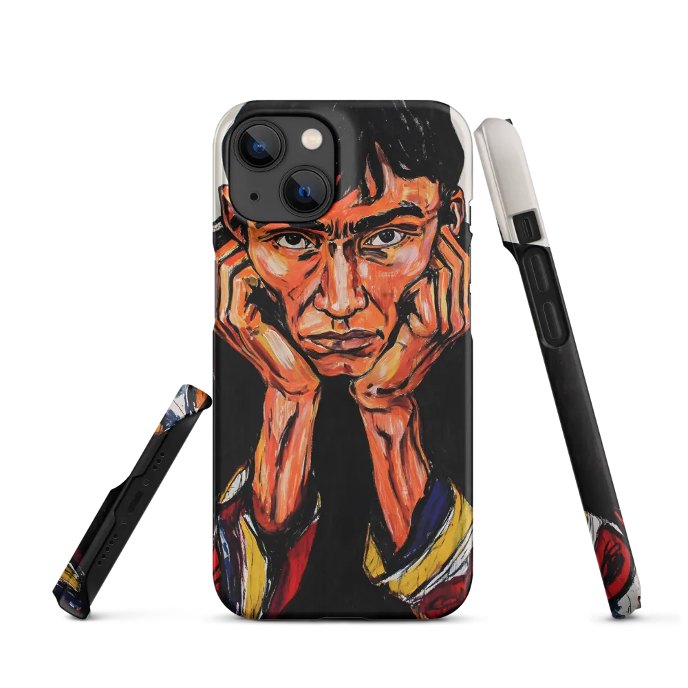 Contemplative Intensity: An Expressionist Portrait