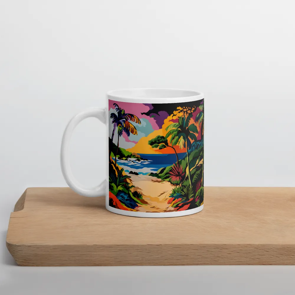 Tropical Sunset Escape | Mugs | Multiple Sizes & Colors