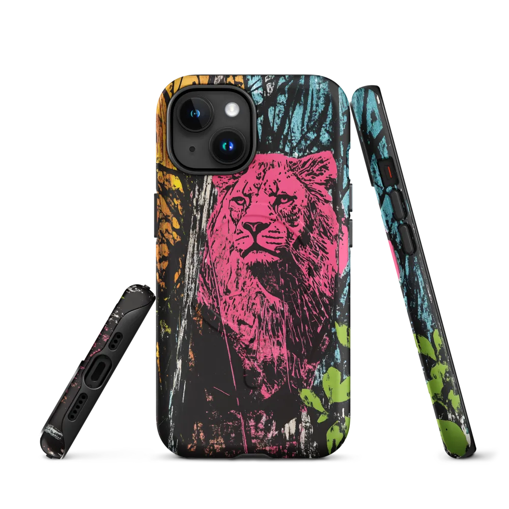 Fierce Vibrance: The Pink Lion