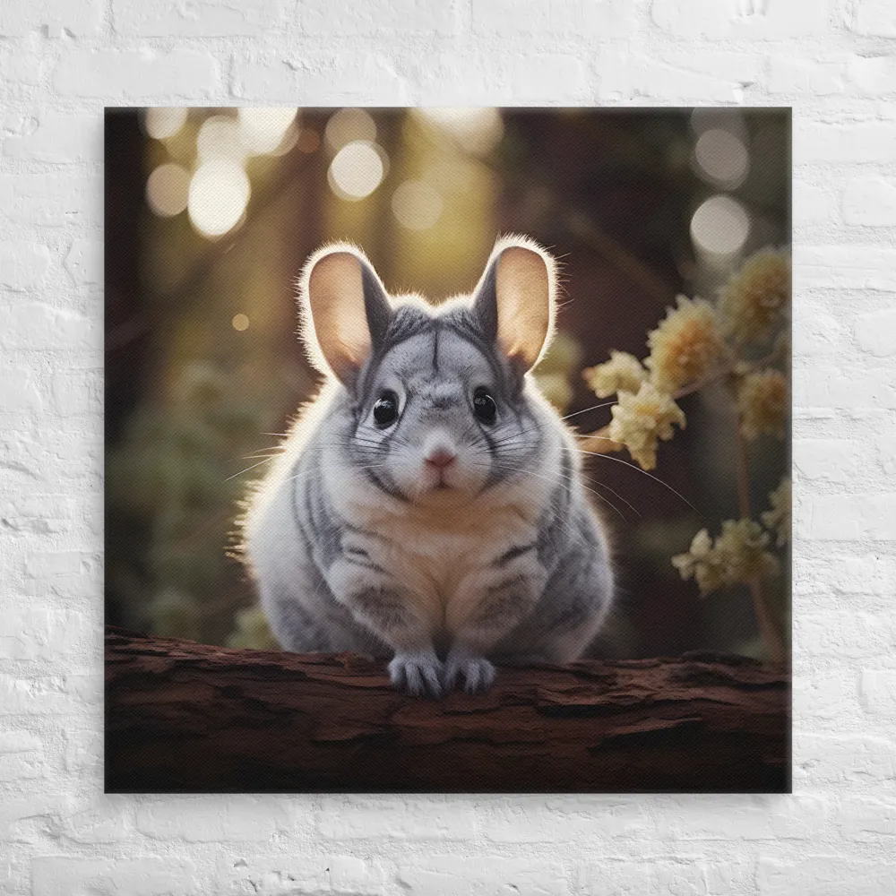 Curious Chinchilla in the Forest