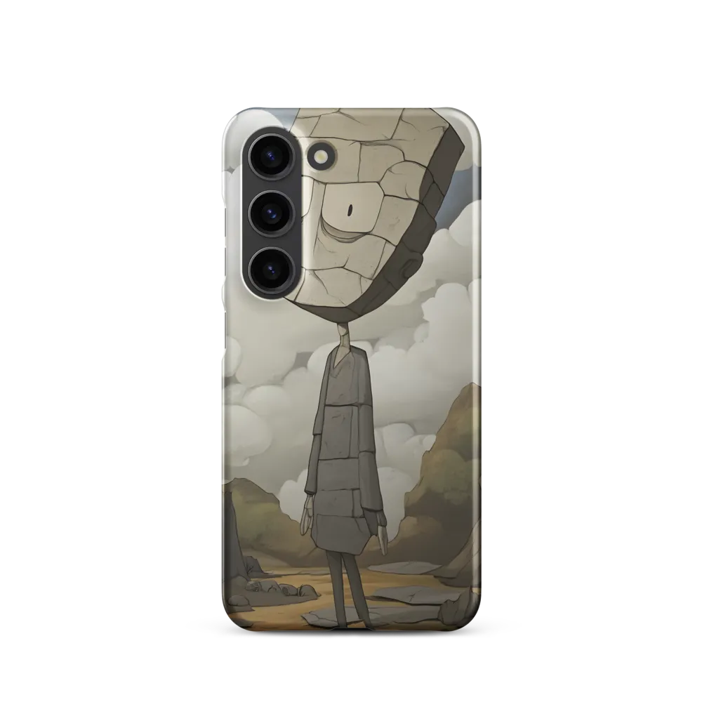 Whimsical Stone Figure in a Rocky Landscape | Phone Case |  S23 | Snap Case | Matte