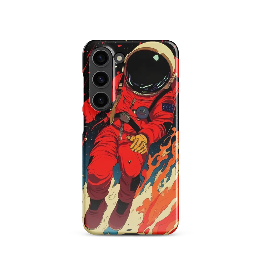 Cosmic Descent of the Astronaut | Phone Case |  S23 | Snap Case | Glossy