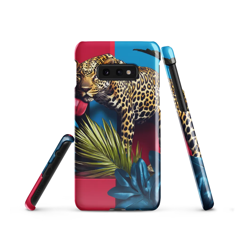 Playful Leopard in Vibrant Paradise