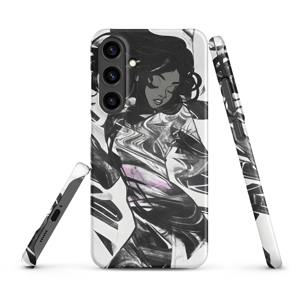 Fluid Grace: The Dance of Shadows | Phone Case |  S24 Plus | Snap Case | Matte