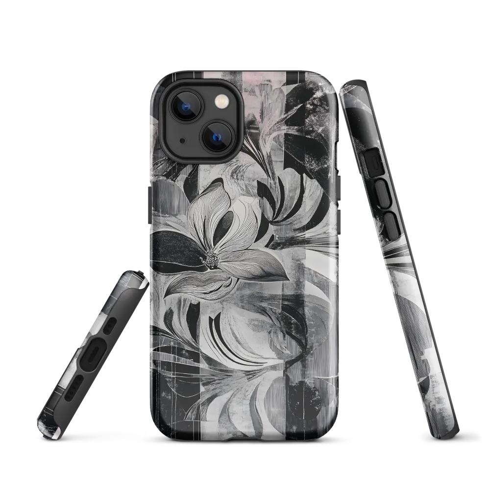 Floral Fusion in Monochrome