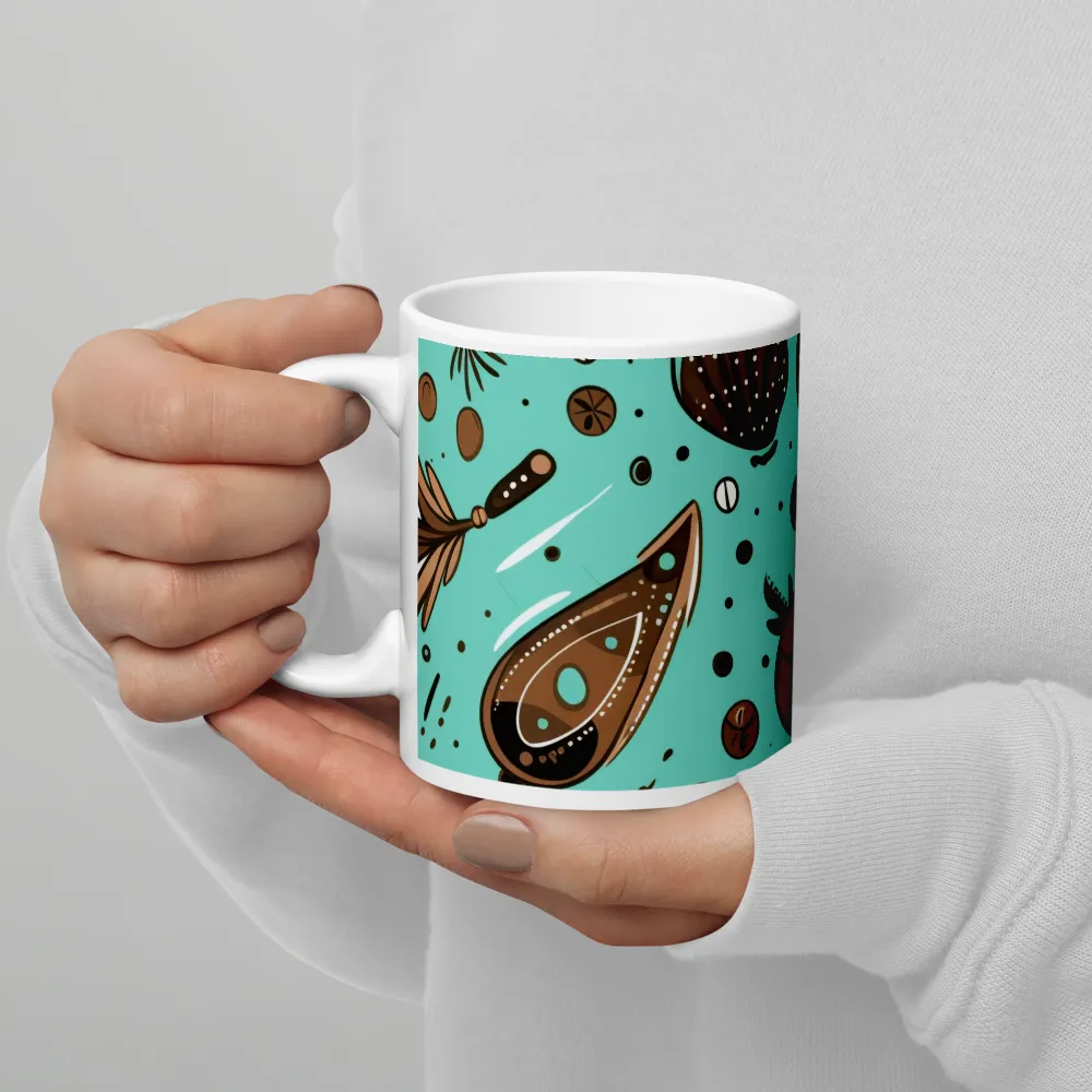 Whimsical Culinary Print | Mug with White inside | 11 oz