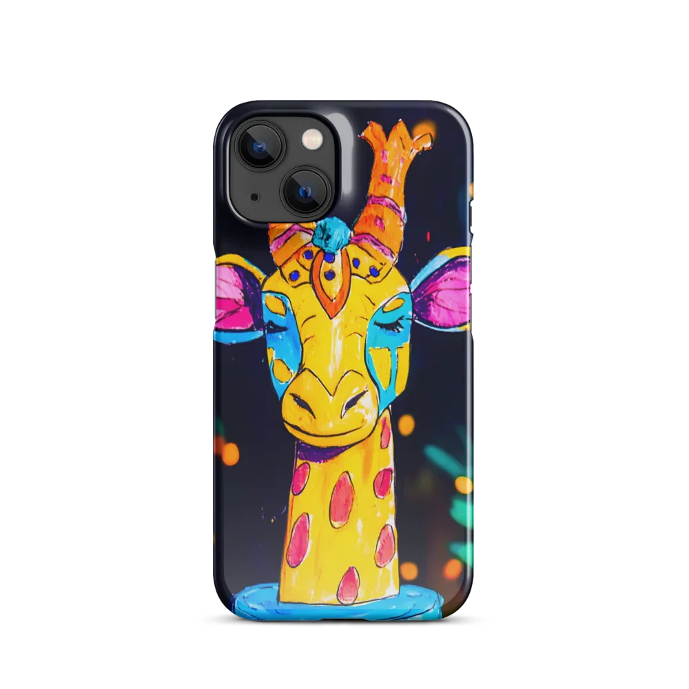 Whimsical Giraffe in Vibrant Colors