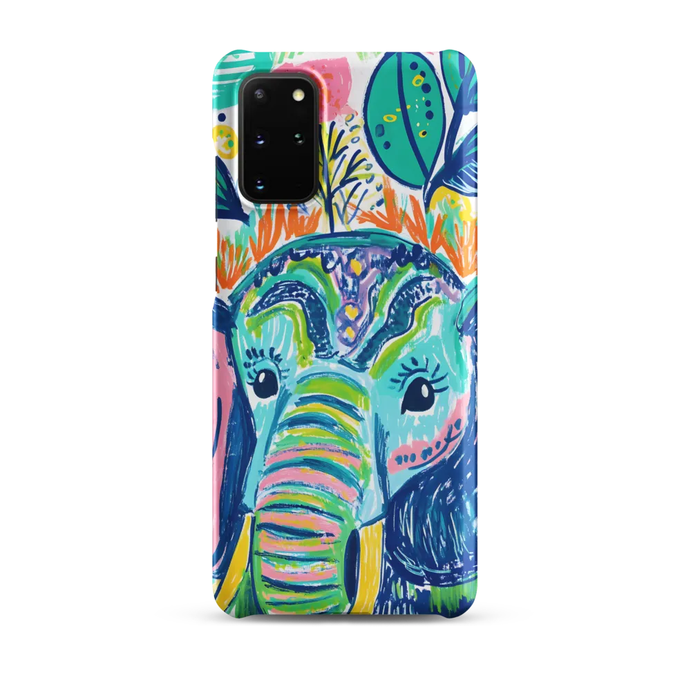 Whimsical Elephant Portrait | Phone Case |  S20 Plus | Snap Case | Matte