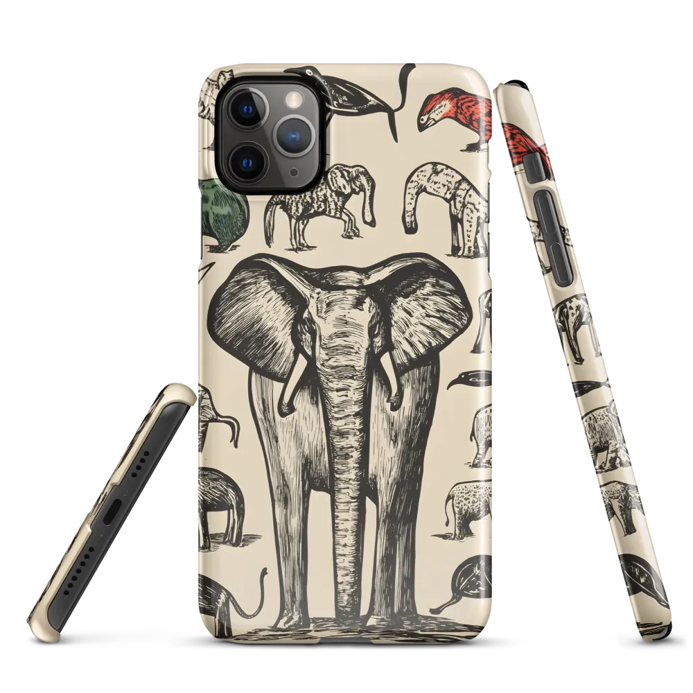 Whimsical Wildlife: A Linocut Journey | Phone Case |  11 Pro Max | Snap Case | Glossy