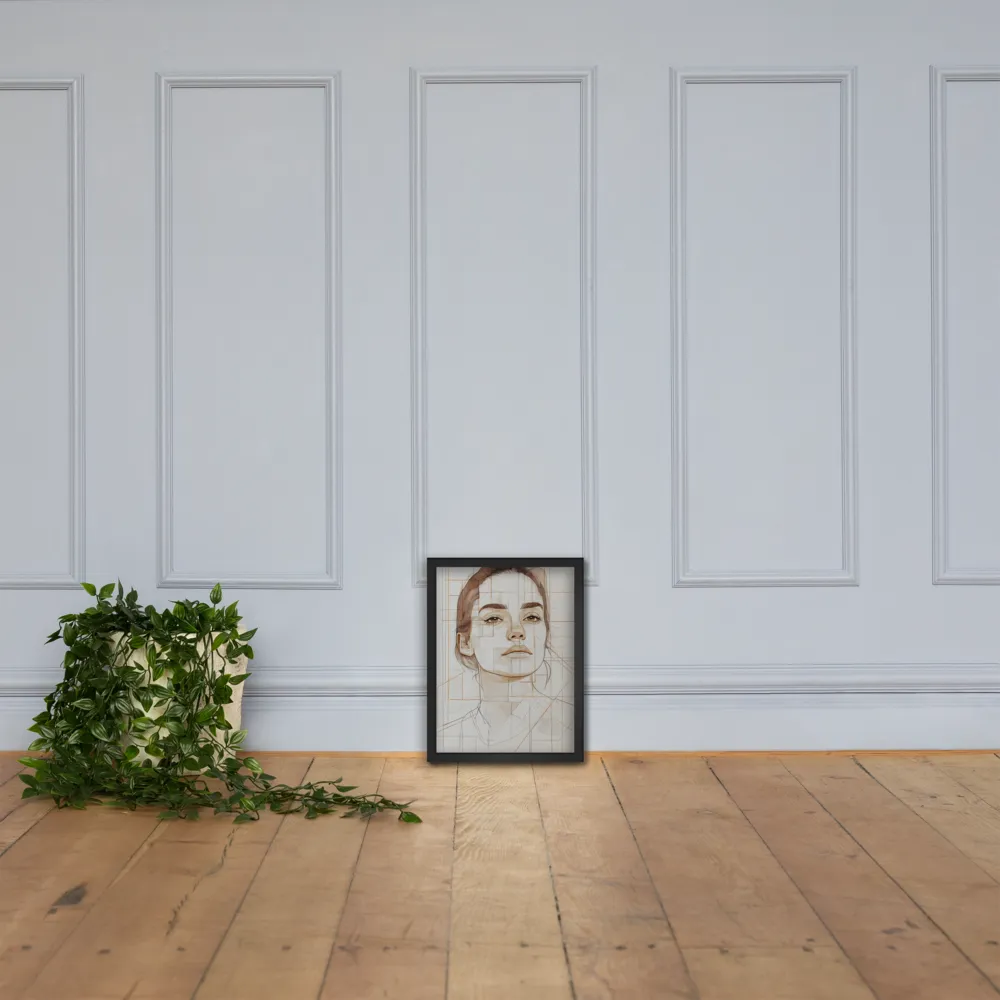 Geometric Serenity: A Minimalist Portrait
