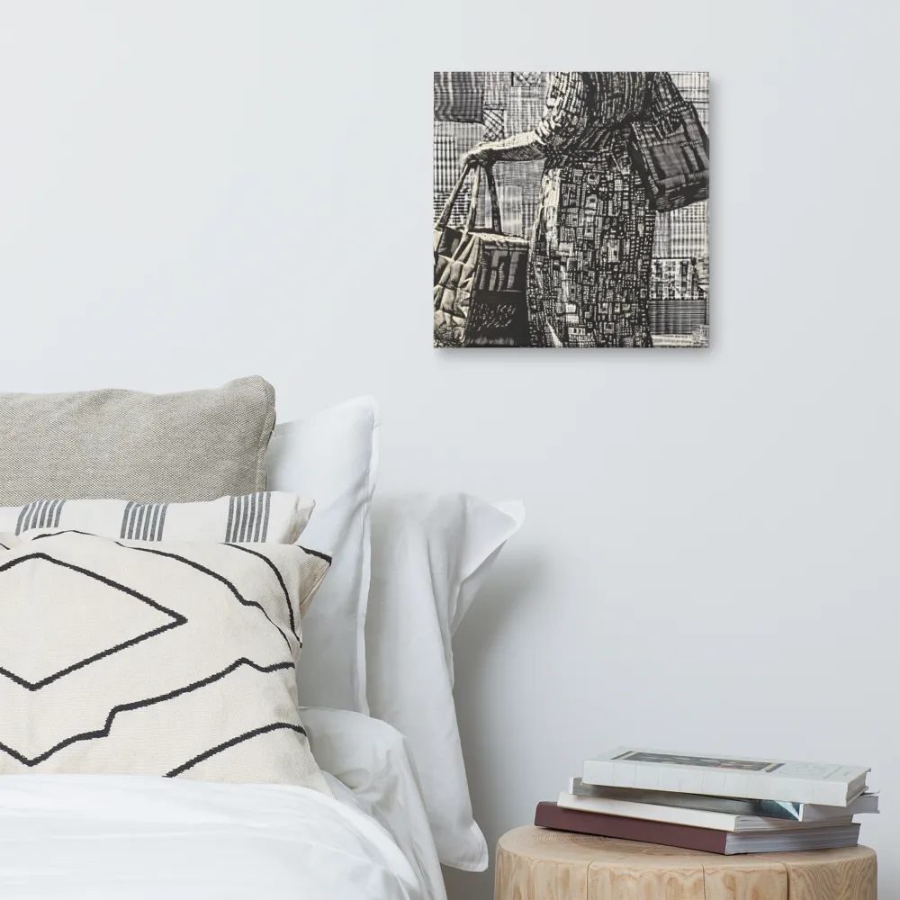 Urban Reflections: A Shopping Narrative | Canvas | 16″×16″