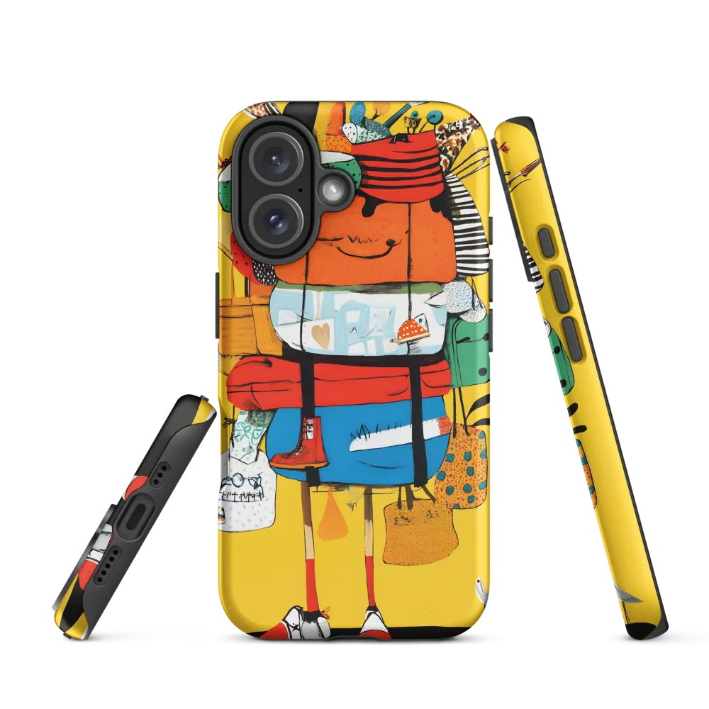 Joyful Traveler: A Whimsical Collection | Phone Case |  16 | Tough Case | Matte