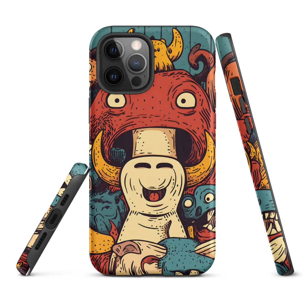 Whimsical Gathering of Creatures | Phone Case |  12 Pro Max | Tough Case | Matte