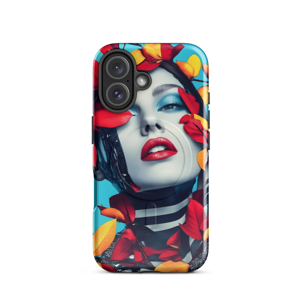 Futuristic Fusion: Nature Meets Technology | Phone Case |  16 | MagSafe® Tough Case | Glossy