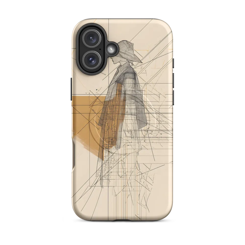 Abstract Profile: A Minimalist Exploration | Phone Case |  16 Plus | MagSafe® Tough Case | Matte