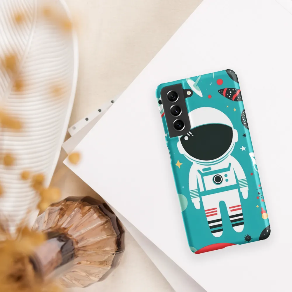 Whimsical Astronaut in Cosmic Wonderland