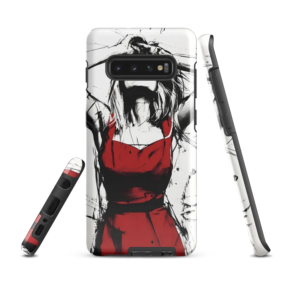 Expression of Anguish | Phone Case |  S10 Plus | Tough Case | Glossy