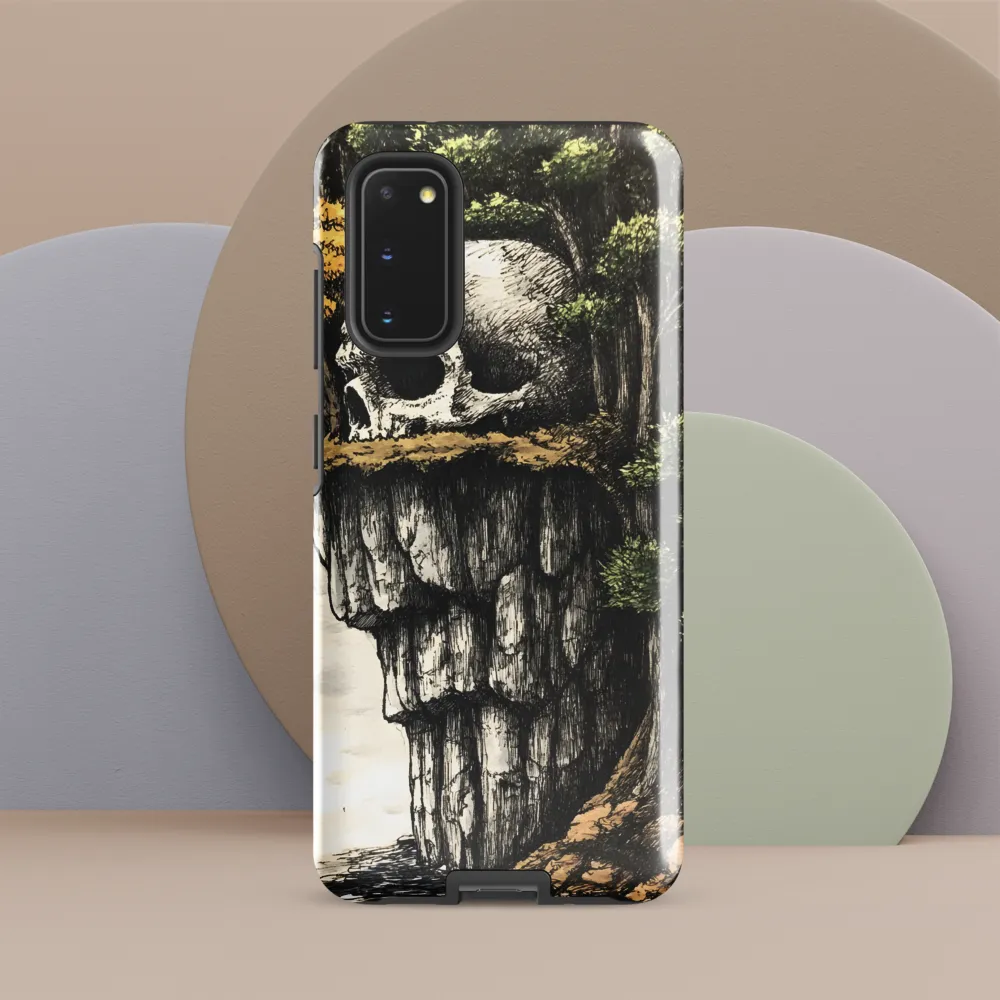 The Whispering Skull: A Surreal Encounter with Nature | Phone Case |  S20 | Tough Case | Glossy