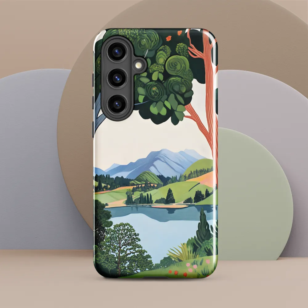 Verdant Frame: Lake Beyond the Trees