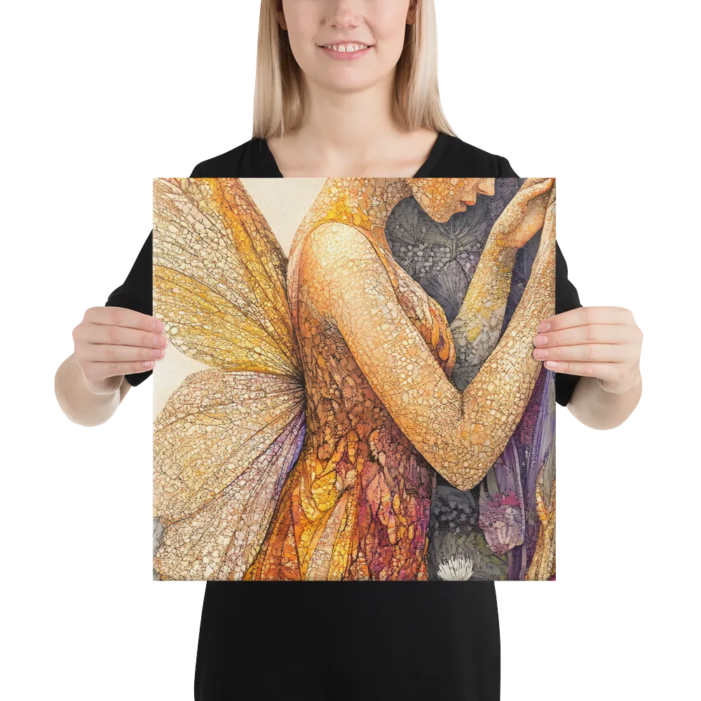 Whispers of the Frosted Meadow | Canvas | 16″×16″