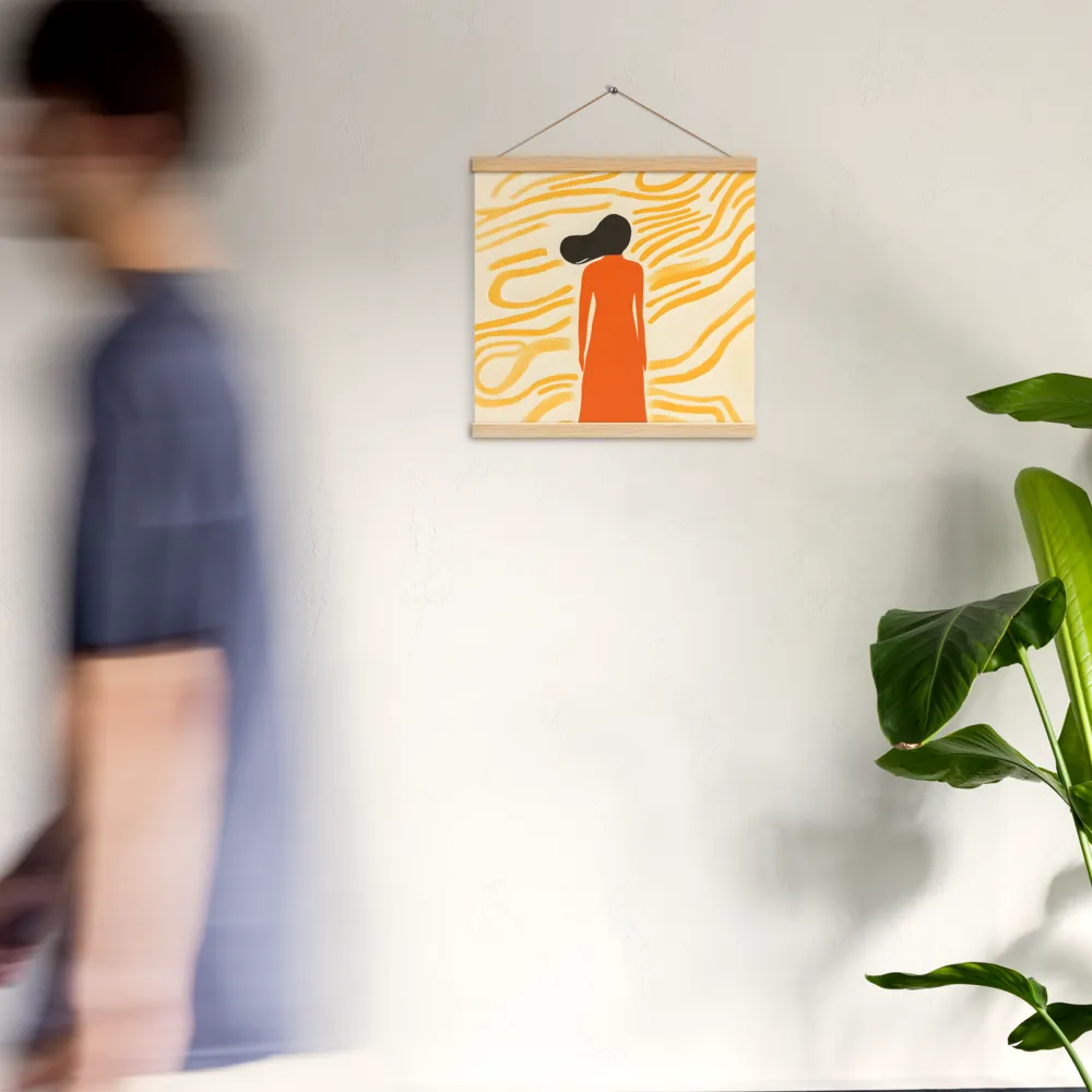 Connection to Serenity | Poster With Oak Wood Hanger | 16″×16″