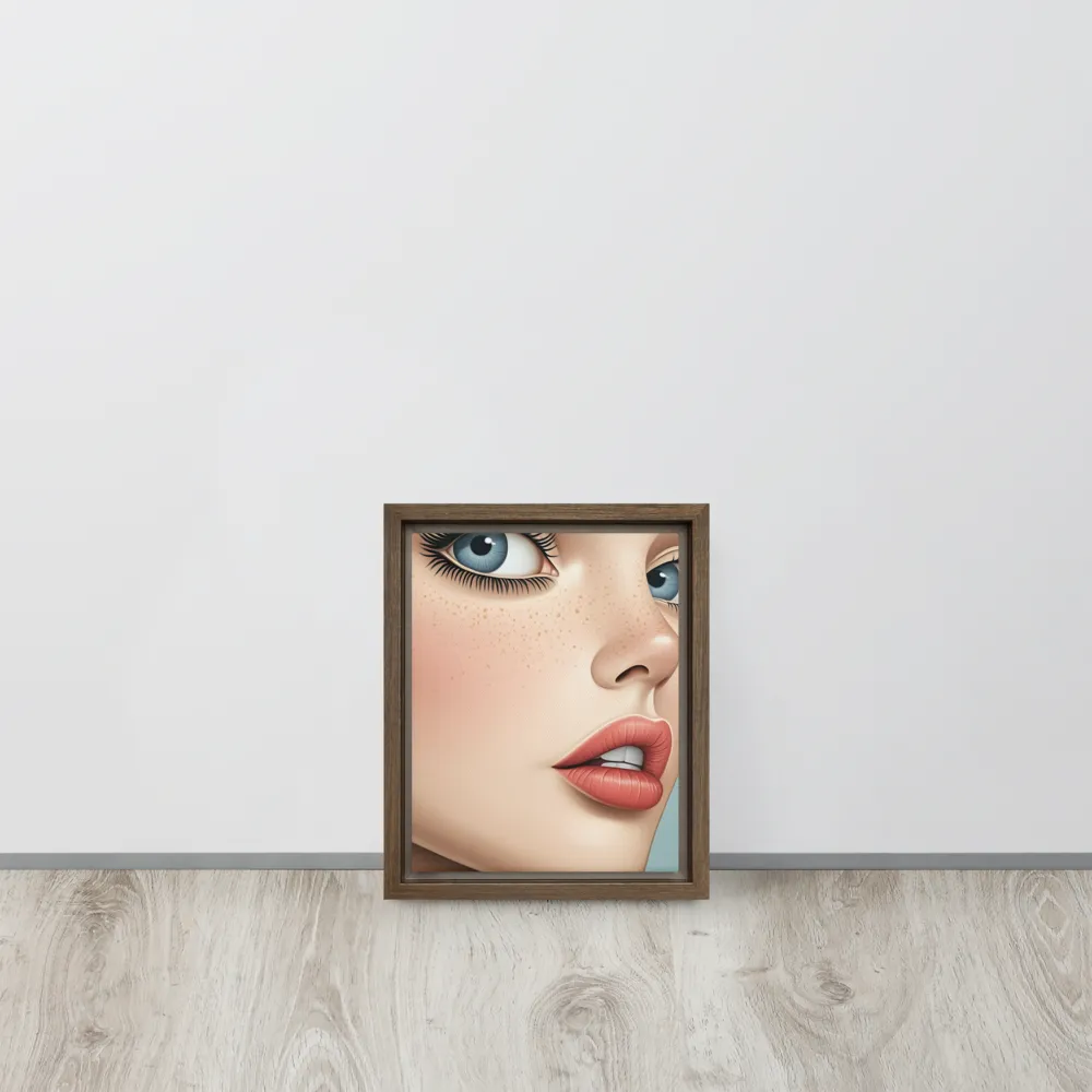 Intriguing Elegance | Canvas with Brown Frame | 8″×10″
