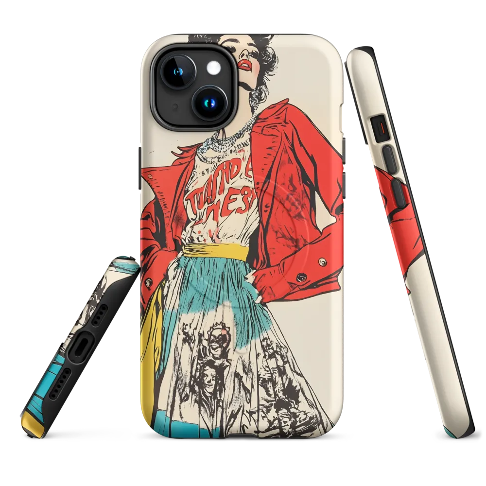 Vibrant Elegance: A Pop Art Fashion Statement