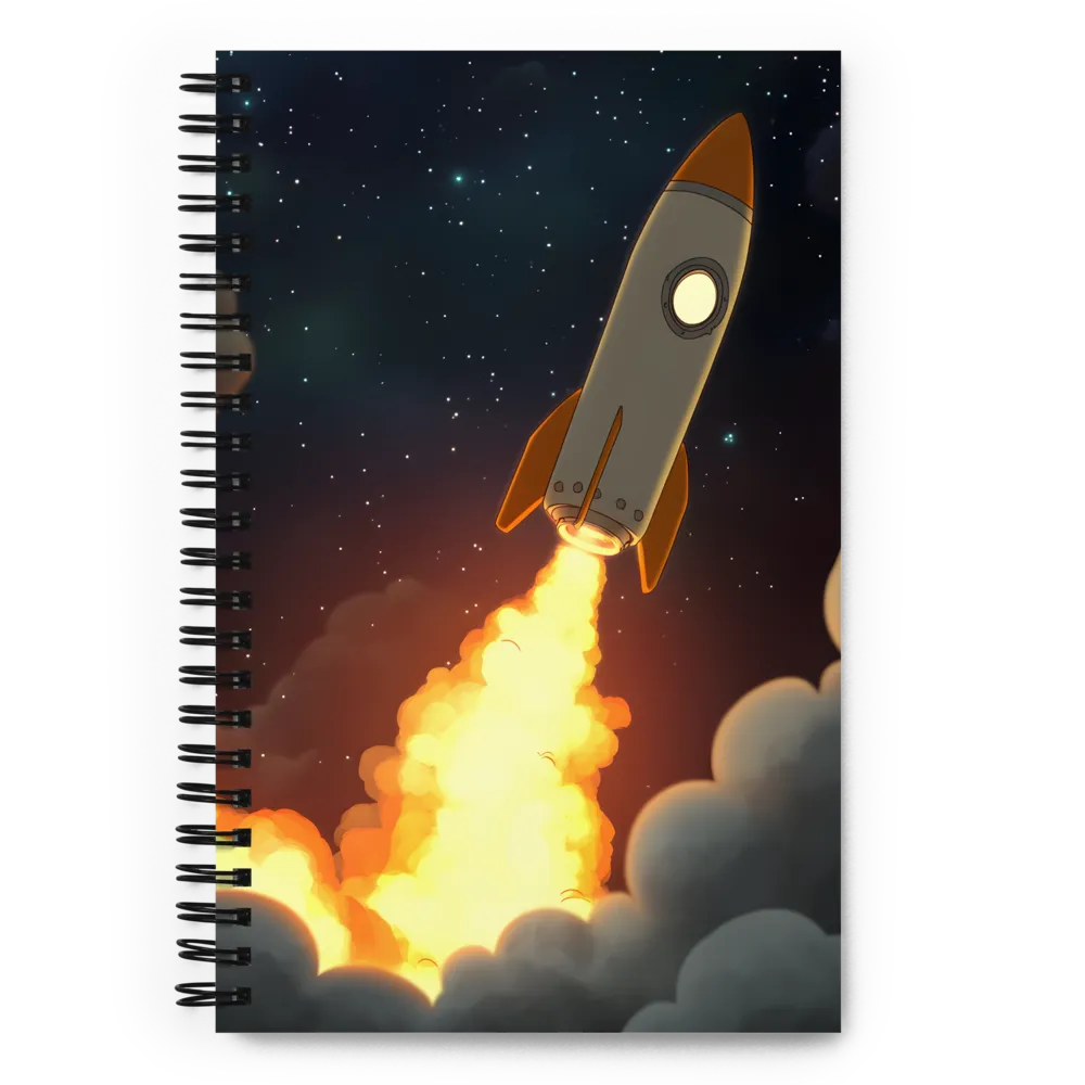 Launch into the Cosmos | Spiral Notebook