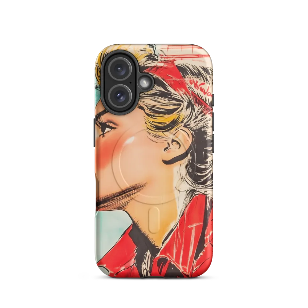 Empowered Elegance: A Pop Art Portrait | Phone Case |  16 | MagSafe® Tough Case | Matte