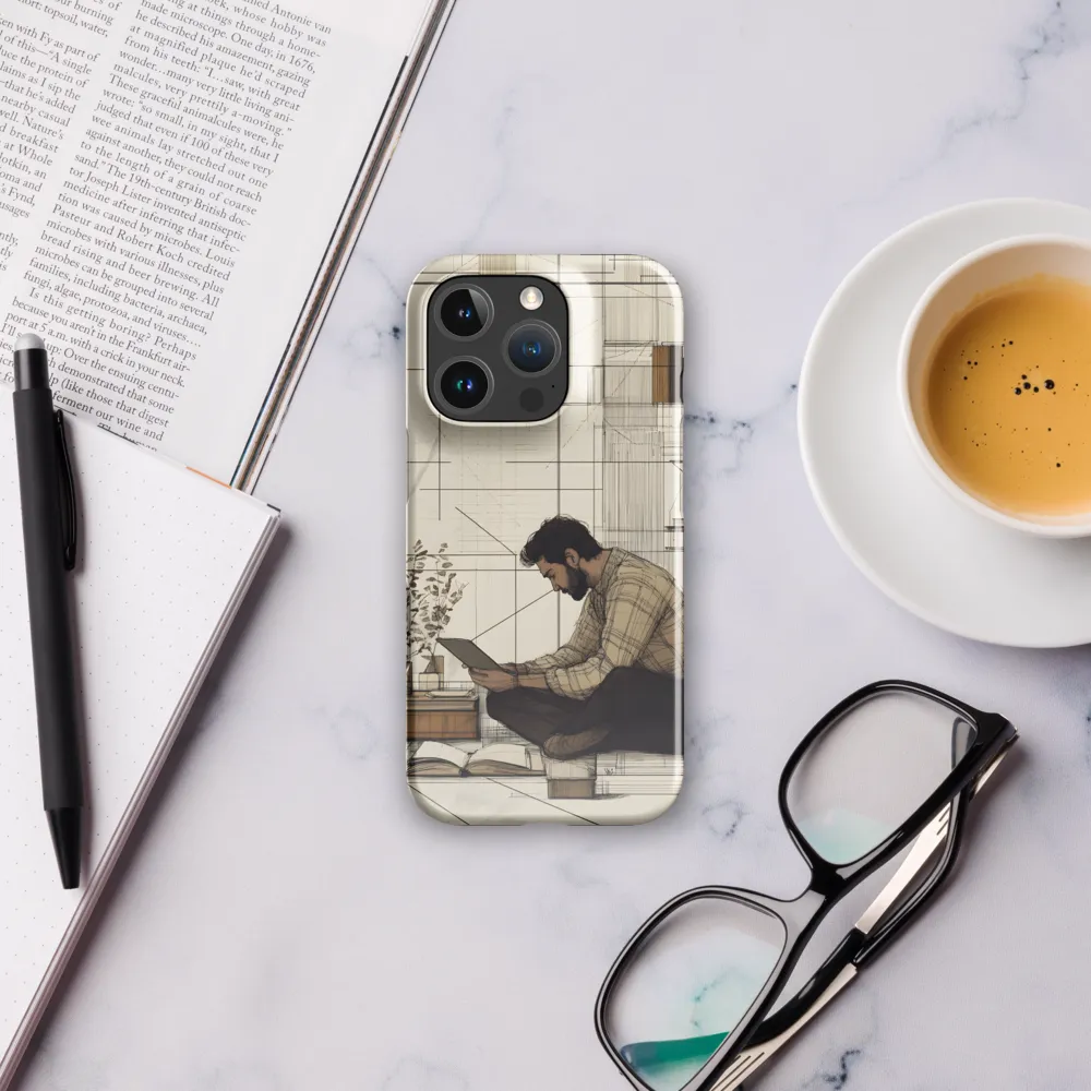 Quiet Reflections in Line | Phone Case |  16 Pro | Snap Case | Glossy