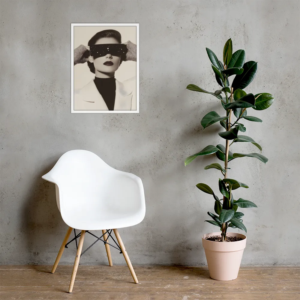 Celestial Elegance | Poster with White Frame | 18″×24″