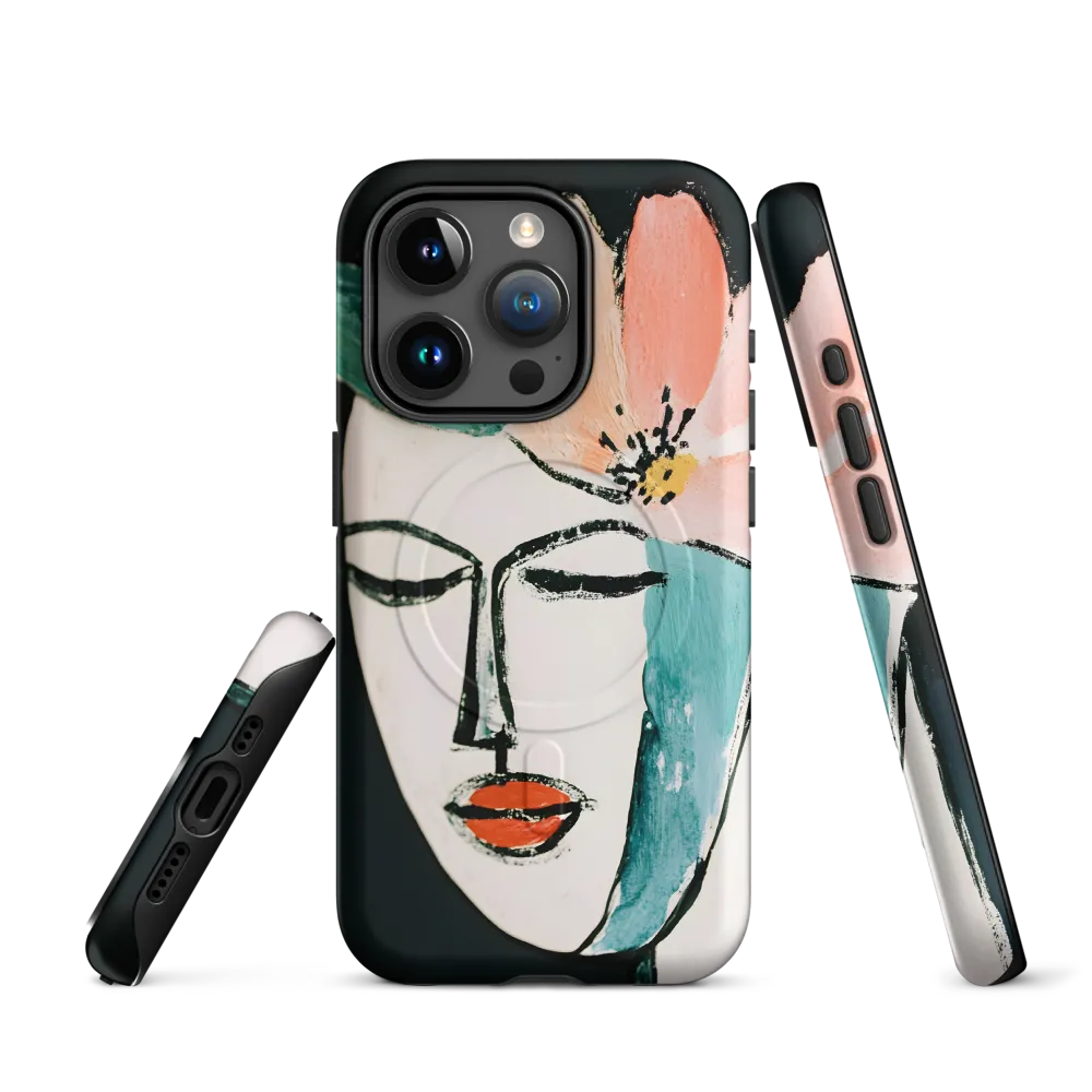 Elegance in Bloom | Phone Case |  15 Pro | MagSafe® Tough Case | Matte