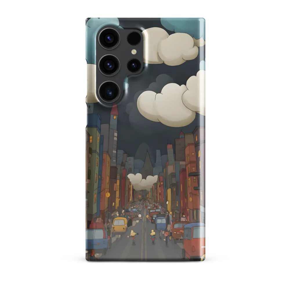 Urban Symphony: A City Awakens at Dusk | Phone Case |  S23 Ultra | Snap Case | Glossy