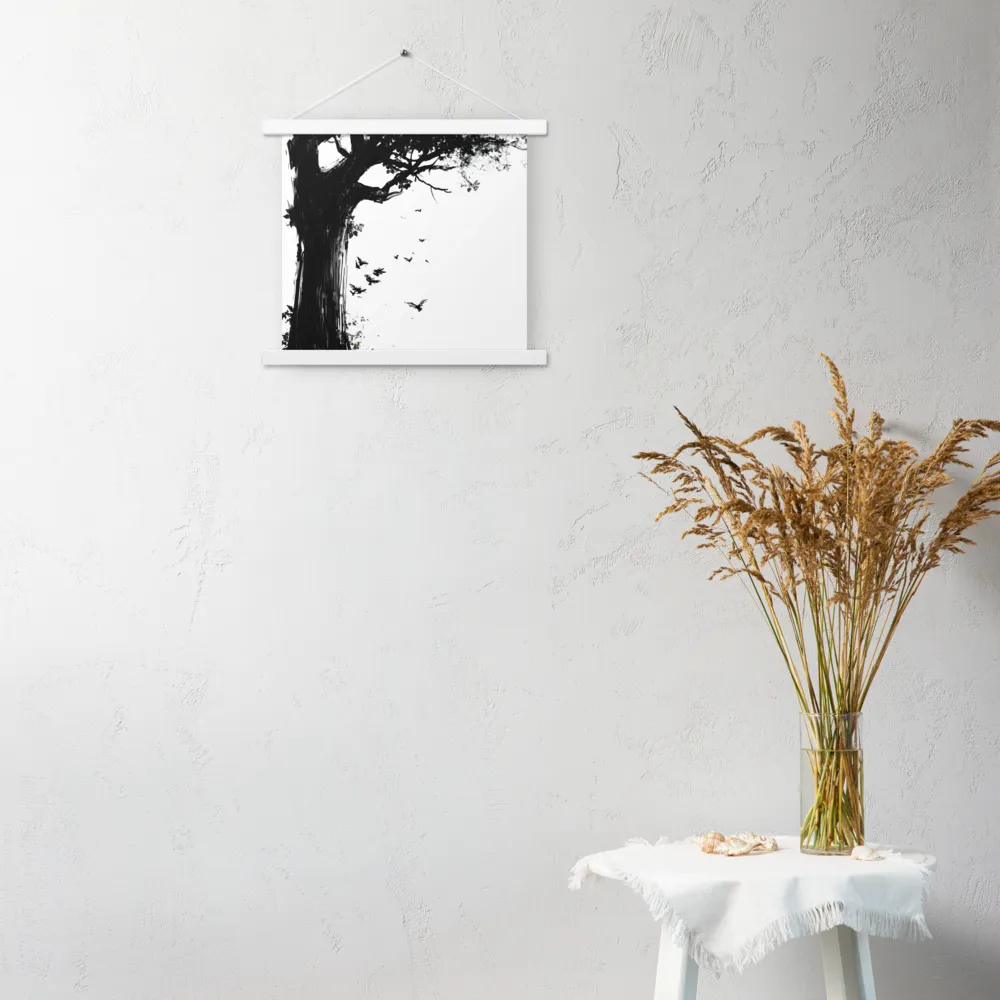 Whispers of Nature | Poster With White Wood Hanger | 14″×14″