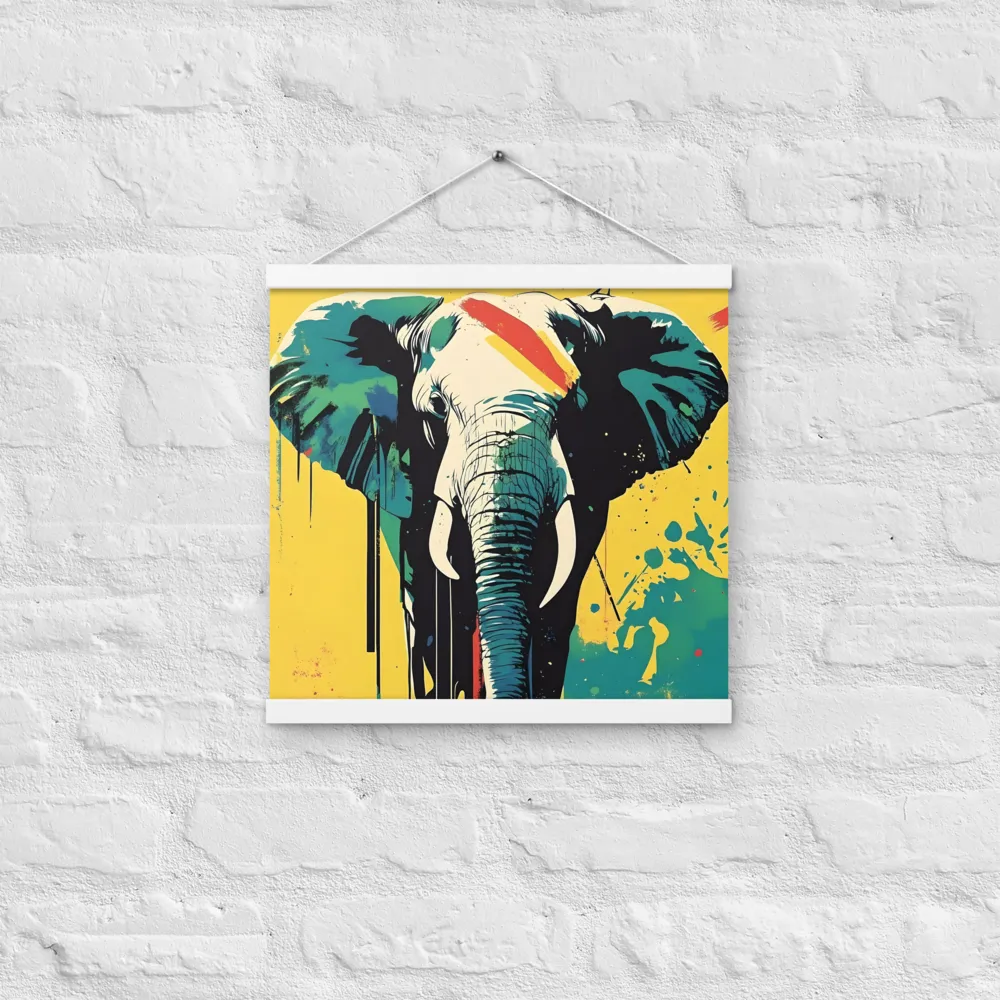 Elegance of the Wild: A Colorful Harmony | Poster With White Wood Hanger | 16″×16″