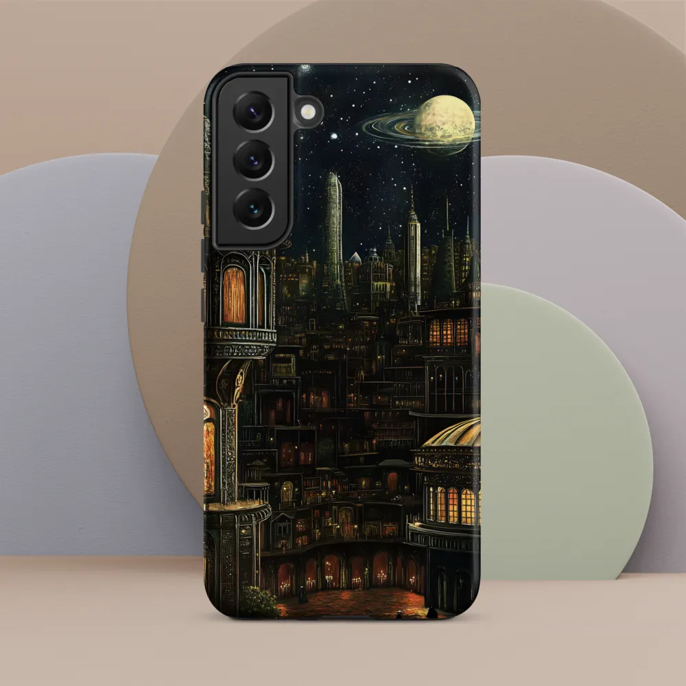 Celestial Enigma: A Surreal Cityscape