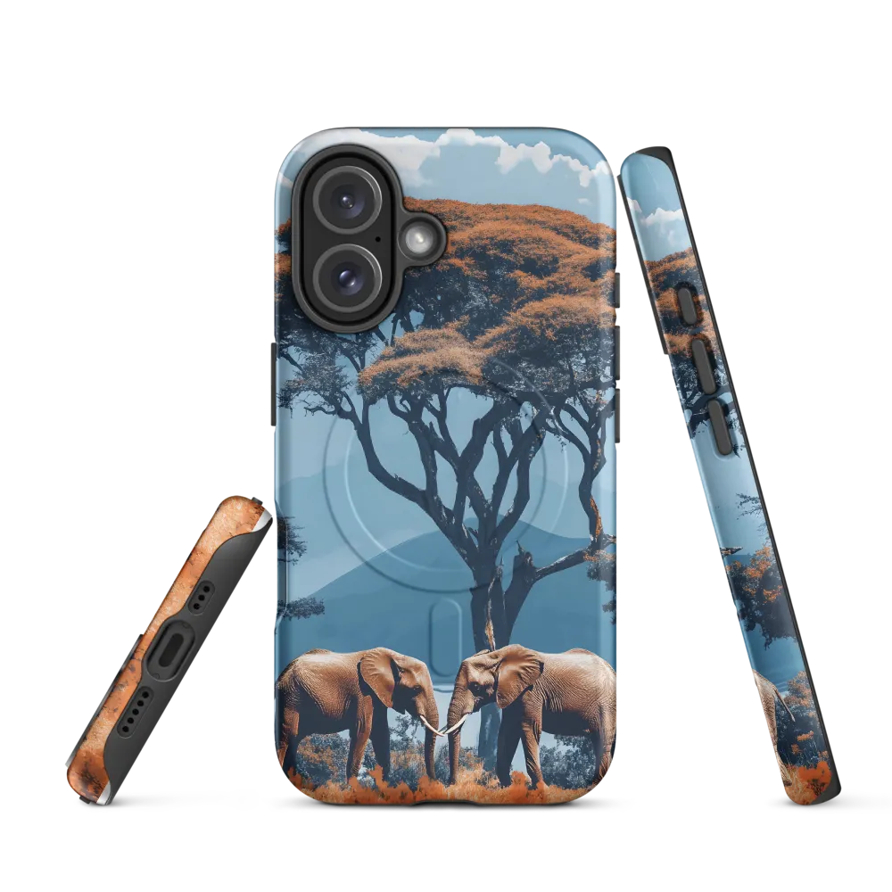 Elephants Amidst Serenity