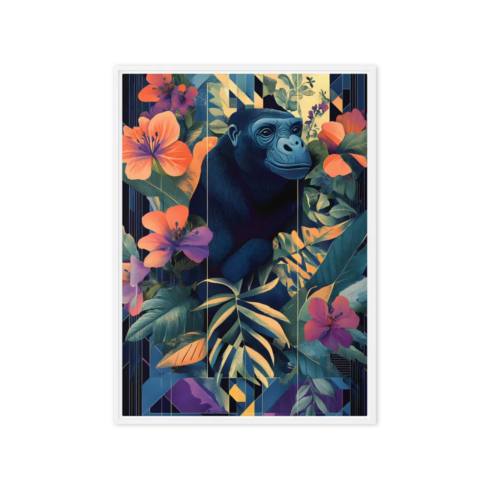 Harmony of Nature and Geometry | Canvas with White Frame | 20″×28″