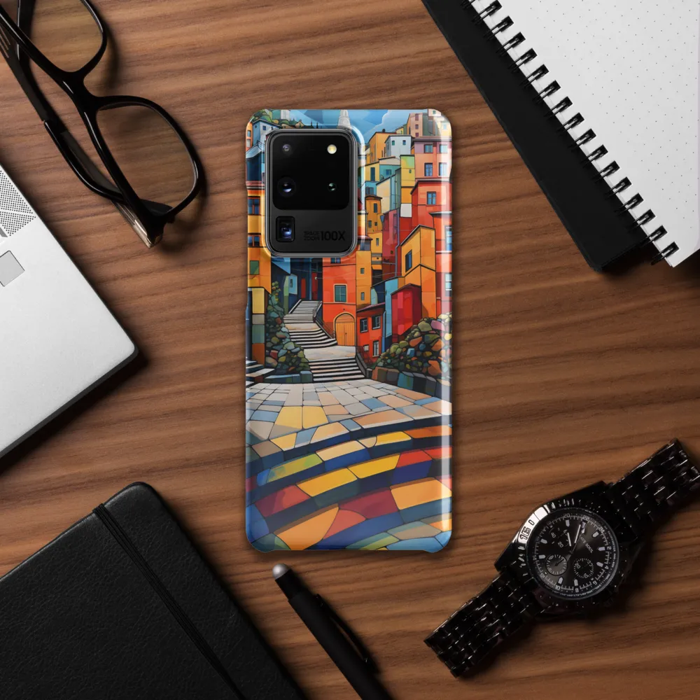 Vibrant Village: A Cubist Journey