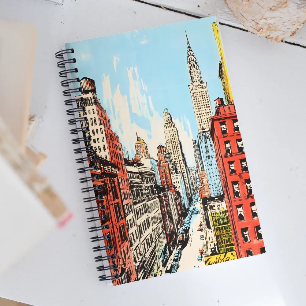 Urban Symphony: A City in Color | Spiral Notebook