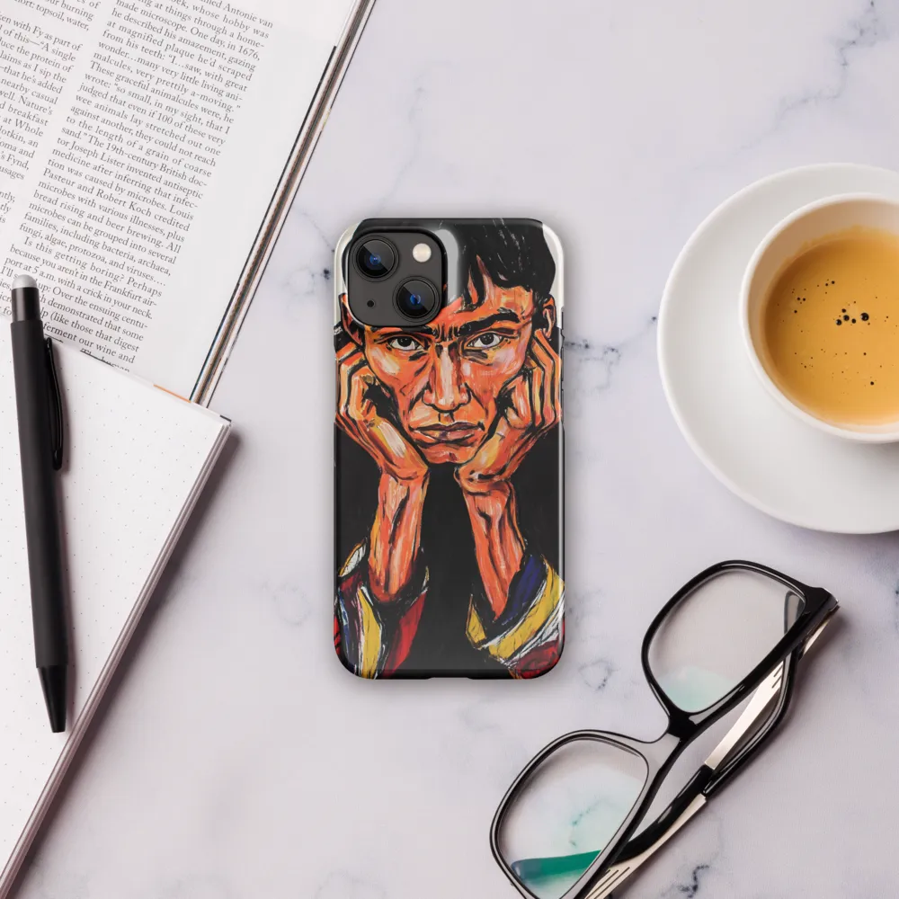 Contemplative Intensity: An Expressionist Portrait