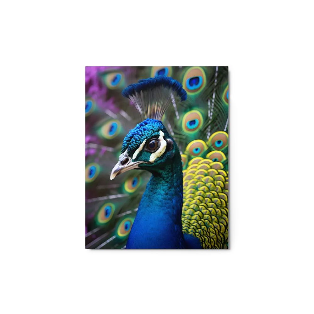Regal Plumage: The Peacock's Splendor | Metal Print | 11″×14″