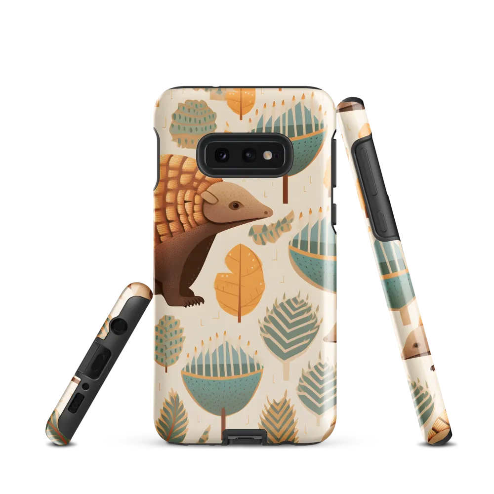 Pangolins in a Whimsical Habitat