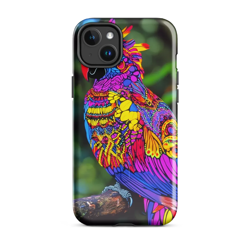 Vibrant Psychedelic Parrot