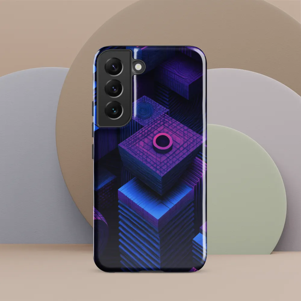 Geometric Dreams in Blue and Purple